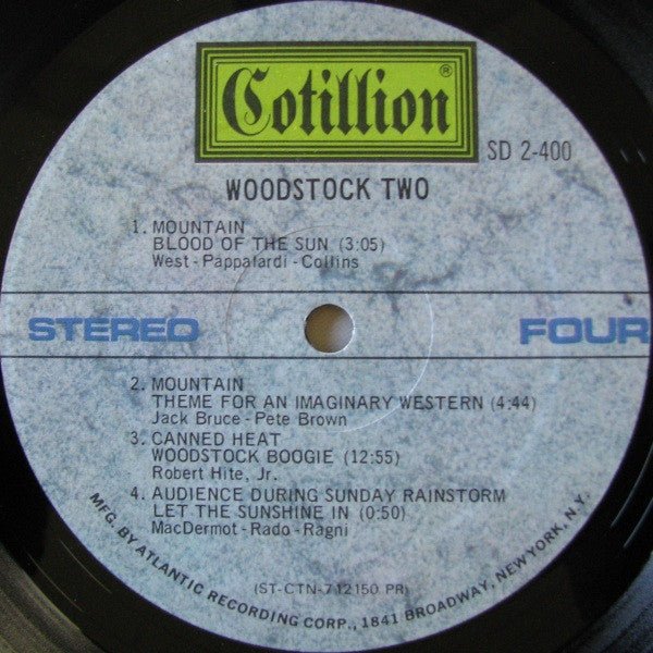 Woodstock Two -2 lps- 1971 - Psychedelic Rock, Classic Rock (vinyl)