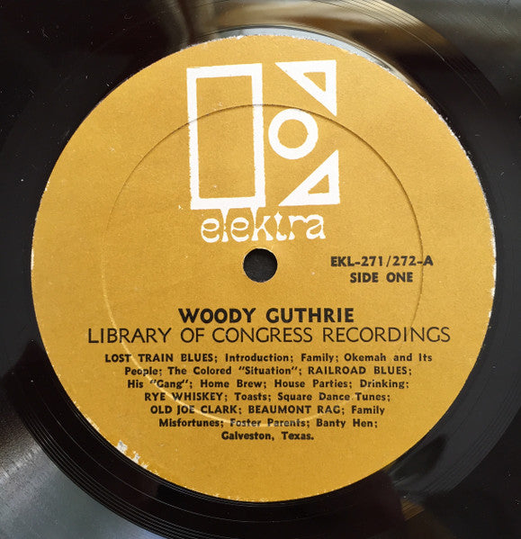 Woody Guthrie – Library Of Congress Recordings - 3 lps - 1967-Blues, Folk, World, & Country Style: Folk, Country Blues (Rare Vinyl Set)