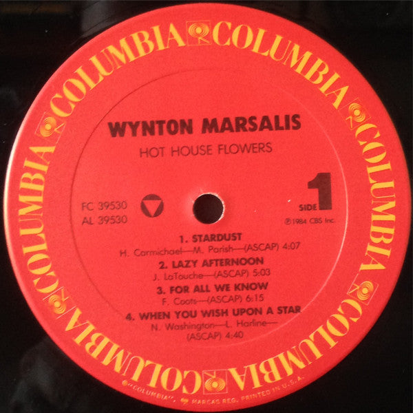 WYNTON MARSALIS – Hot House Flowers (1984) — Jazz (vinyl)