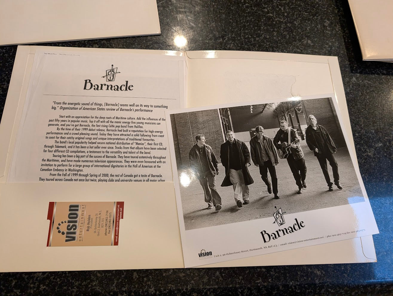 BARNACLE Press Kit - Very Rare & Complete ( 2 Available - 1 has a CD includerd )