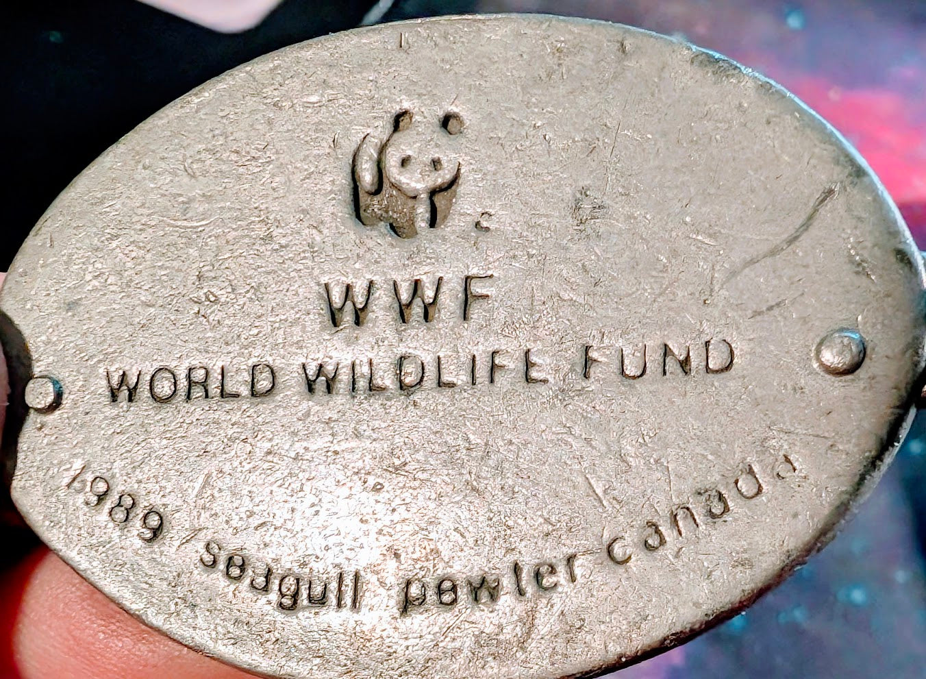 1989 Wildlife Federation Conservation Vintage 1989 Belt Buckle
