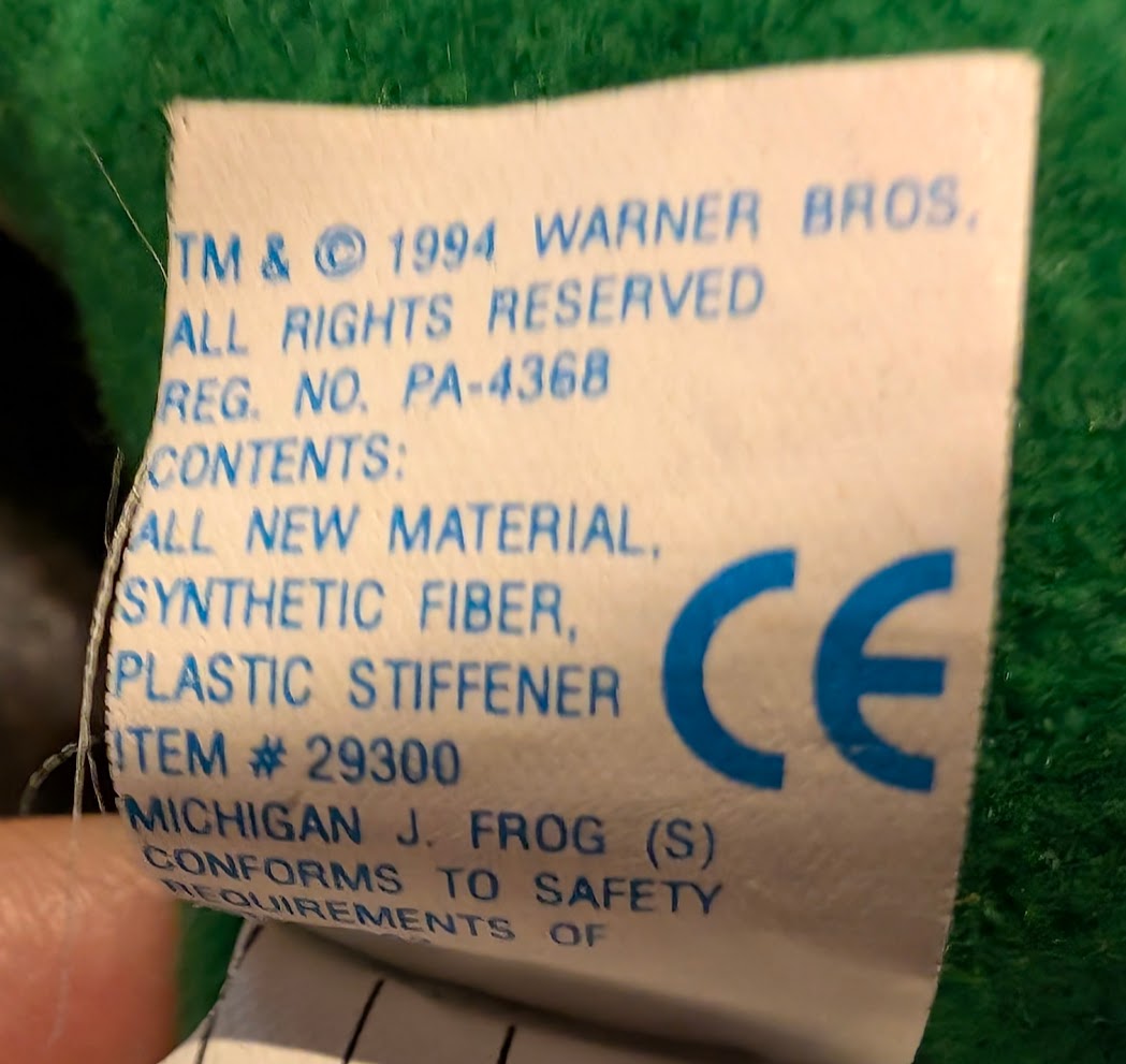 Kellogg's Cereal 1994 Breakfast Bunch Plush Cornelius (Loose)