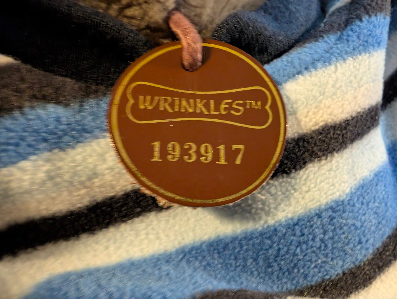 Vintage 1981 Ganz Bros - Wrinkles the Dog - 18" Hand Puppet Plush NEW WITH TAG