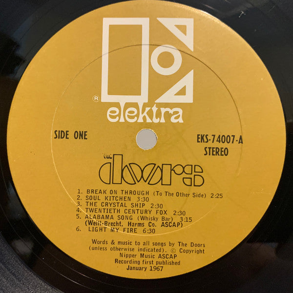 Doors ,The -"Self Titled" Classic Rock EKS-74007 Record Vinyl Gold label (vinyl)