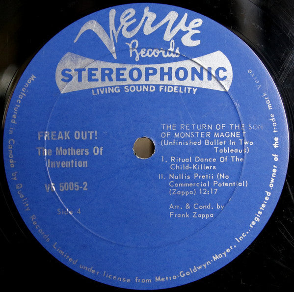The Mothers Of Invention – Freak Out! 2 lps - 1966-Musique Concrète, Avantgarde, Symphonic Rock, Rhythm & Blues, Psychedelic Rock, Experimental, Parody (Rare Vinyl).Scuffing marks on vinyl