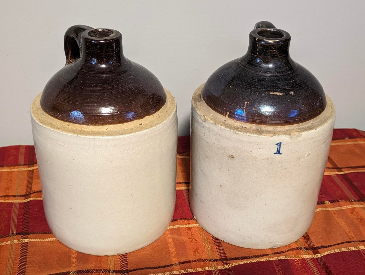 2- #1 Stone Jugs In Great Shape