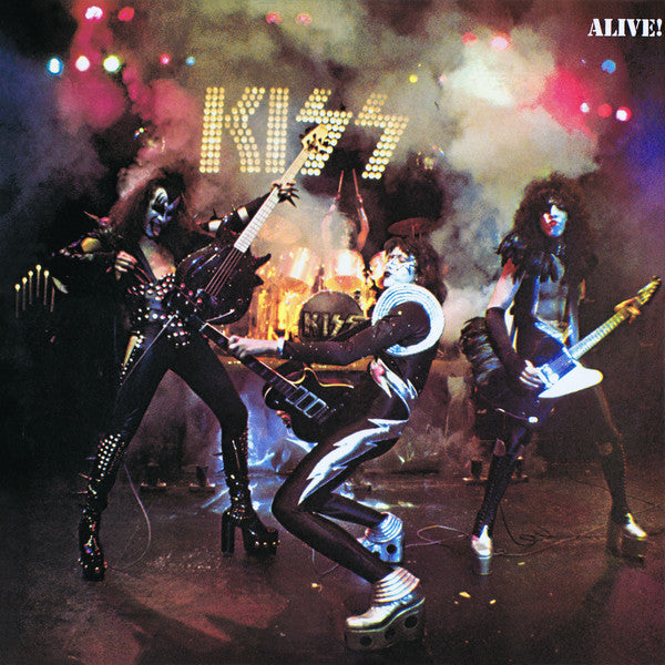 Kiss – Alive! - 2 lps - 1976-Rock Style: Hard Rock, Glam ( Vinyl ) Perfect Vinyl / Cover Completely Sprung
