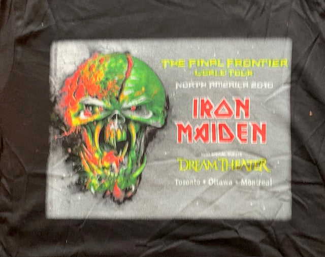 Iron Maiden- Final Frontier World Tour 2010  Black T Shirt