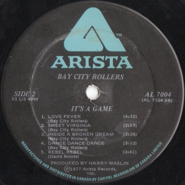 Bay City Rollers – It's A Game - 1977- Rock, Pop Style:Pop Rock, Ballad (vinyl)