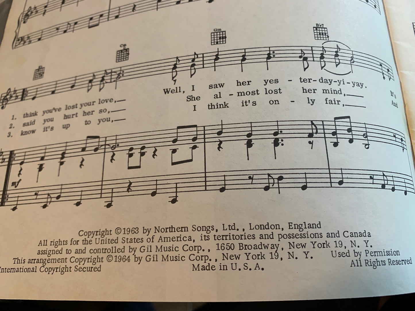 The Beatle Book of Recorded Hits Souvenir Song Album 1964