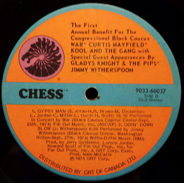 The Black Caucus Concert - The First Annual Benefit Concert For The Congressional Black Caucus - 1975- Soul-Jazz, Rhythm & Blues (vinyl) NOTE CONDITION