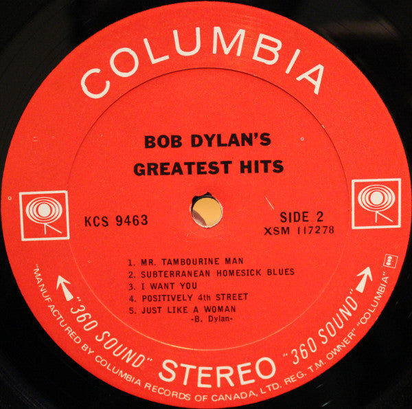 BOB DYLAN Record Album Music Poster Milton Glaser (Near Mint) 22"x33" 1967 & Album