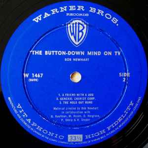 Bob Newhart – The Button-Down Mind On TV -1962 Comedy (Rare Vinyl)