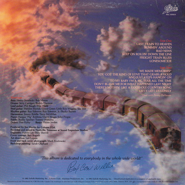 Boxcar Willie – Last Train To Heaven - 1982, Folk, Country (Vinyl)
