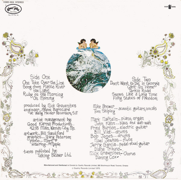 Brewer & Shipley – Tarkio - 1970-Folk Rock, Country Rock ( Clearance Vinyl ). Light Marks