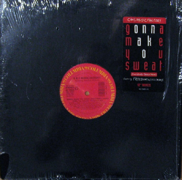 C & C Music Factory Featuring Freedom Williams – Gonna Make You Sweat (Everybody Dance Now) 1990-ElectronicHouse (UK Vinyl)