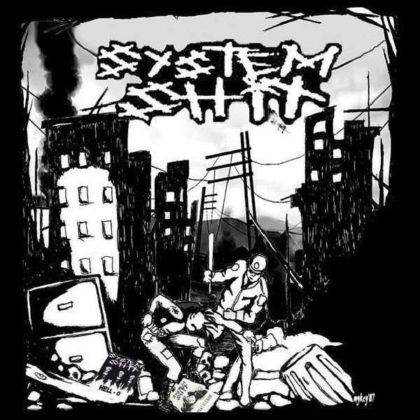 Clusterfux / System Shit ‎– Clusterfux / System Shit -2007 Crust, Punk -Vinyl, 7", Pink