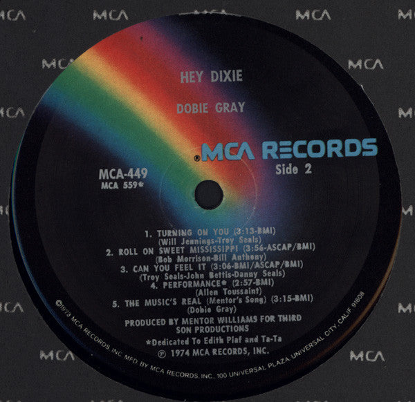Dobie Gray – Hey Dixie - 1974-Funk / Soul (Vinyl)