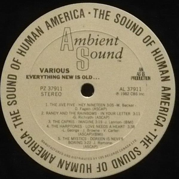 Everything New Is Old...Everything Old Is New - 1982-Rock, Funk / Soul Style: Doo Wop (vinyl)