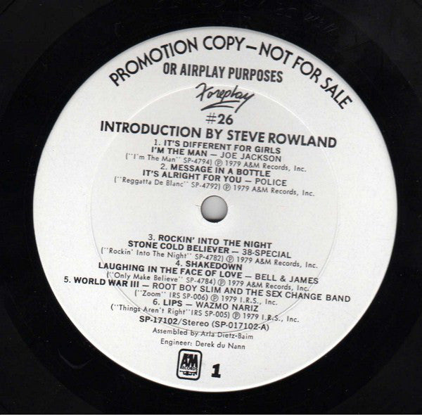 Foreplay #26 (various)-1979- Pop Rock, Power Pop, New Wave, Southern Rock, Disco (vinyl sampler)