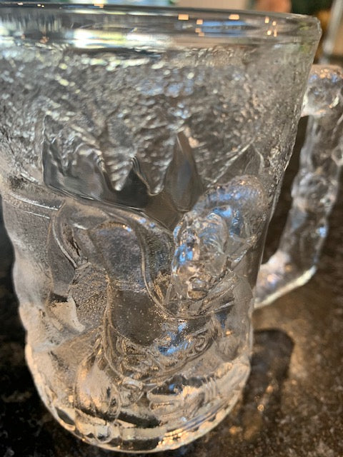 BATMAN FOREVER " ROBIN " 1995 DC COMICS GLASS MUG CUP