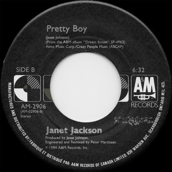 Janet Jackson ‎– Let's Wait Awhile - 1987-Funk / Soul - Vinyl, 7", Single, Stereo