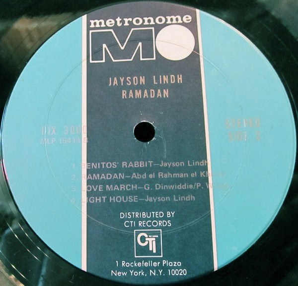 Jayson Lindh – Ramadan - 1972- Fusion, Jazz-Funk (vinyl)