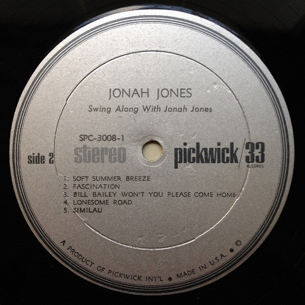 Jonah Jones – Swing Along With Jonah Jones -1965 Swing Jazz (Vinyl)