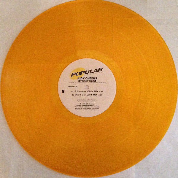 Judy Cheeks – Joy To My World -1997-Electronic, Progressive House, House ( Vinyl, 12", 33 ⅓ RPM, Orange, Translucent )