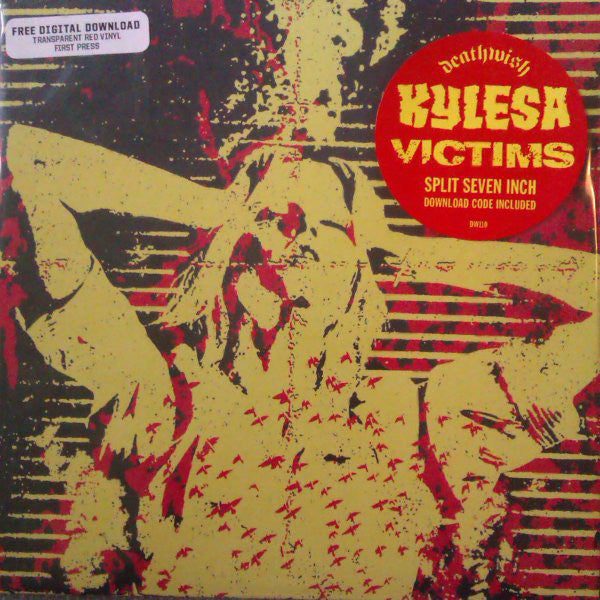Kylesa / Victims ‎– Split - 2011- Hardcore, Punk - Vinyl, 7", EP, Red Transparent