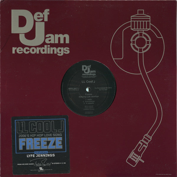 LL Cool J – Freeze - 2006 Hip Hop ( Promo Single Vinyl )