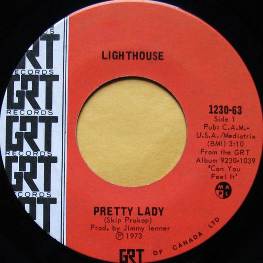 Lighthouse – Pretty Lady / Bright Side -1973- Prog Rock - Vinyl, 7", Single (45 RPM )