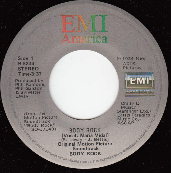 Maria Vidal / Ashford & Simpson ‎– Body Rock / Do You Know Who I Am - 1984-Electronic, Funk / Soul - Vinyl, 7"