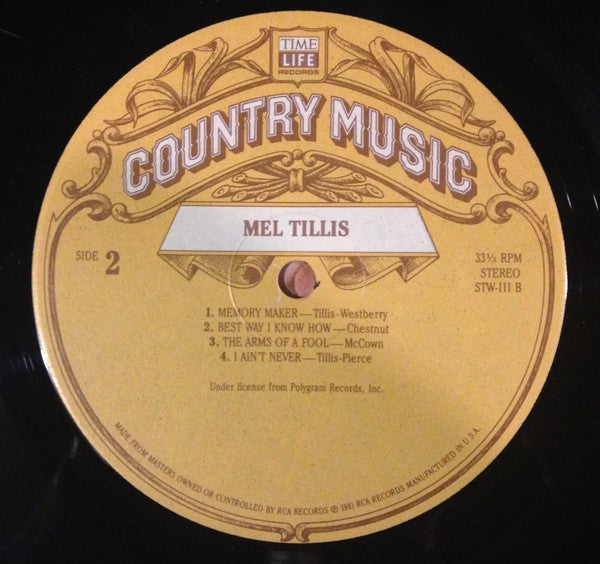 Mel Tillis – Country Music - Time Life series- 1981 (Vinyl )