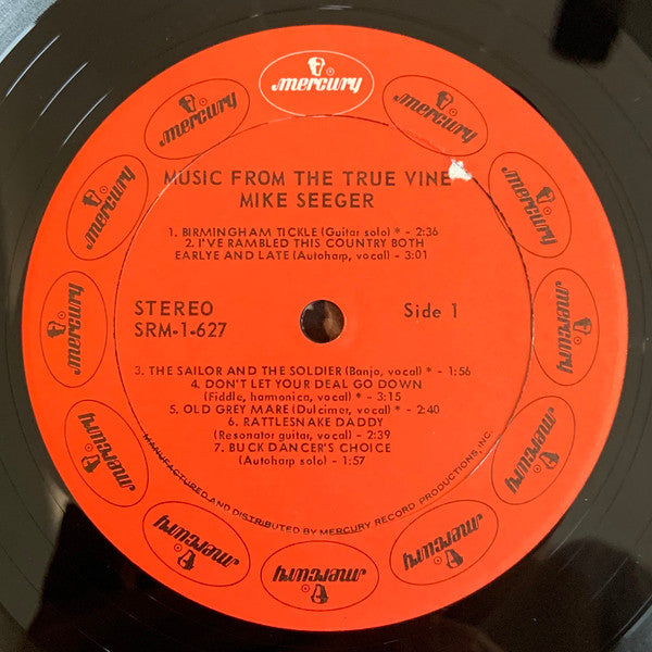 Mike Seeger – Music From True Vine -1972-Bluegrass, Folk (vinyl)
