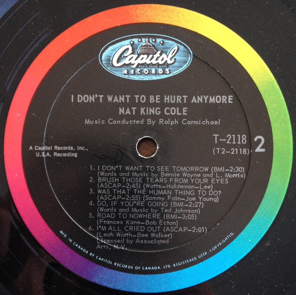 Nat King Cole I Don't Want To Be Hurt Anymore - 1964-Jazz,swing (Clearance Vinyl ) Marks