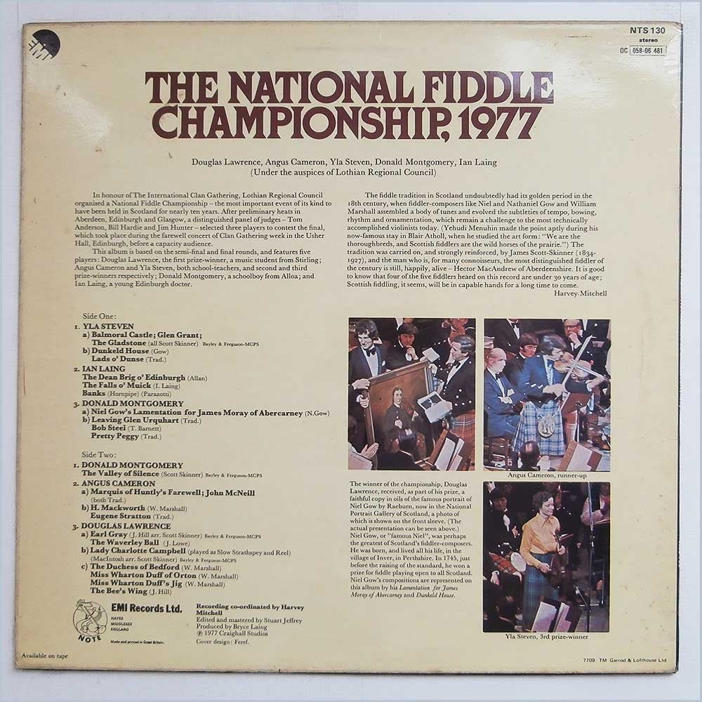 National Fiddle Championship, 1977 Folk , Celtic (Rare Vinyl)