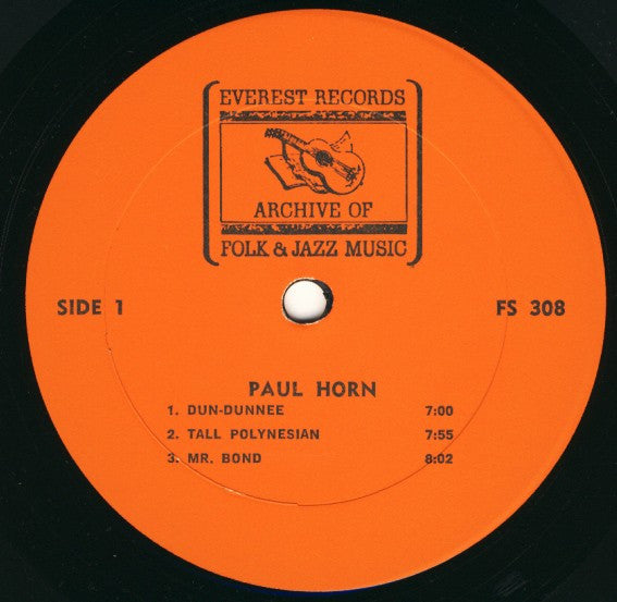 Paul Horn – Paul Horn - 1965 - Modal, Cool Jazz, Hard Bop (Rare Vinyl)