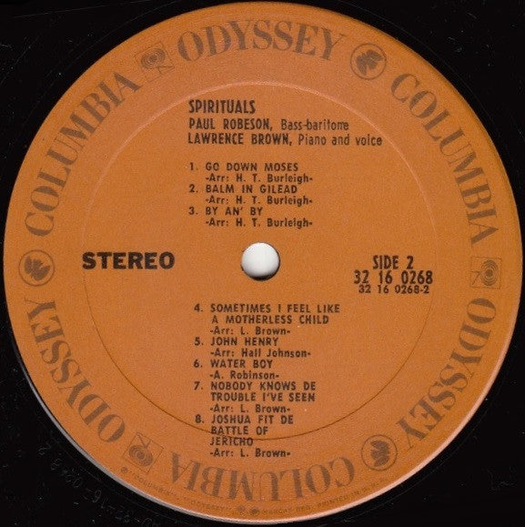 Paul Robeson – Songs Of Free Men • Spirituals - 1968-Pop, Folk, World, & Country Style: Gospel, Vocal (vinyl)
