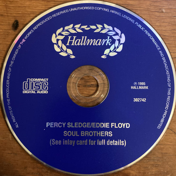 Percy Sledge, Eddie Floyd – Soul Brothers - Funk / Soul ( Music Cd)
