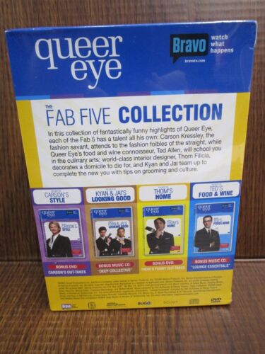 Queer Eye For The Straight Guy The Fab Five Collection -4 DVDs + 4 Bonus  Discs