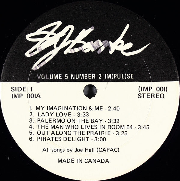 Joe Hall – HJ Boenke - 1976- Rock, Folk ( Rare Vinyl )