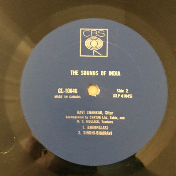 Ravi Shankar – The Sounds Of India - Folk, World, & Country Style: Indian Classical, Hindustani ( Clearance Vinyl) Marks side # 1