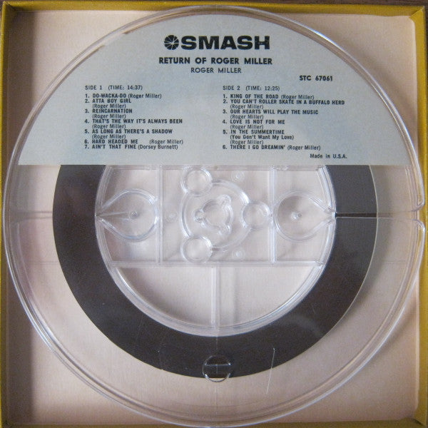 THE RETURN OF ROGER MILLER ~ Reel to Reel Tape ~ 4 Track / 7 1/2 IPS 1965