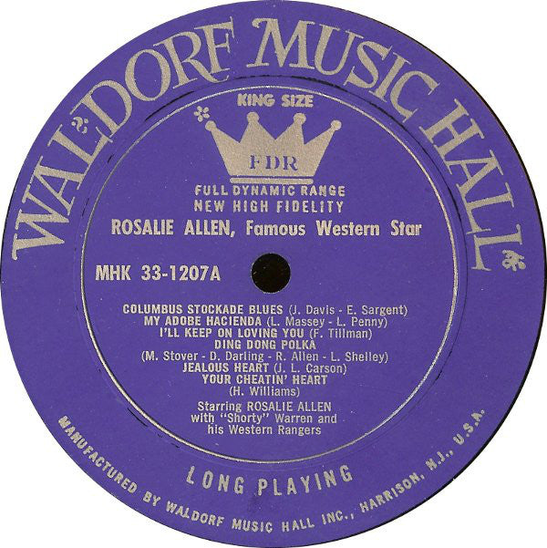 Rosalie Allen / Elton Britt – Elton Britt & Rosalie Allen - 1958-Country (Rare Vinyl)