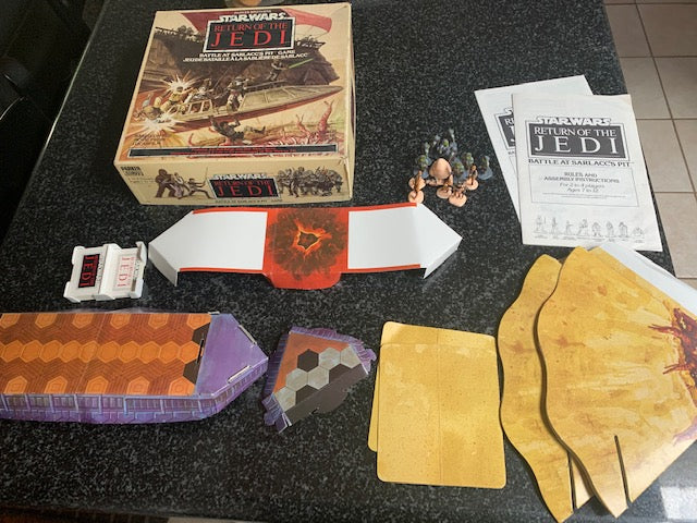 Star Wars Return of The Jedi Battle at Sarlacc's Pit Game 1983 Parker Brothers - Complete