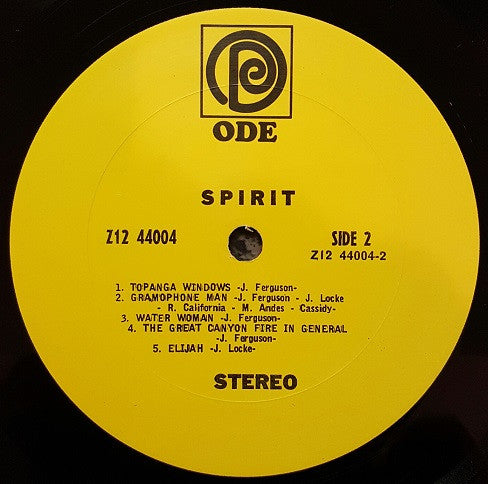 Spirit Spirit - 1968 - Rare Psychedelic Rock - ( Vinyl ) US Release