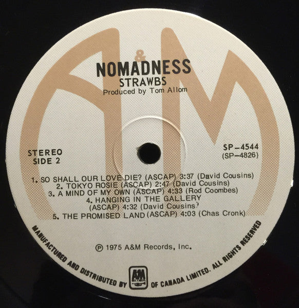 Strawbs – Nomadness - 1975- Prog Rock ( vinyl )