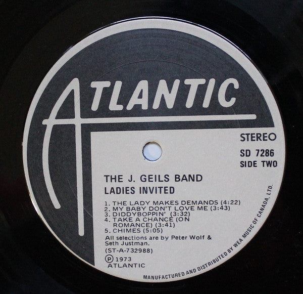 The J. Geils Band – Ladies Invited - 1973- Blues Rock, Pop Rock (Vinyl) Mint