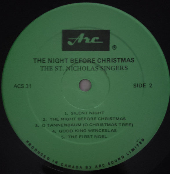Rudolph The Red Nosed Reindeer -The St. Nicholas Singers - 1976 - Christmas (vinyl)